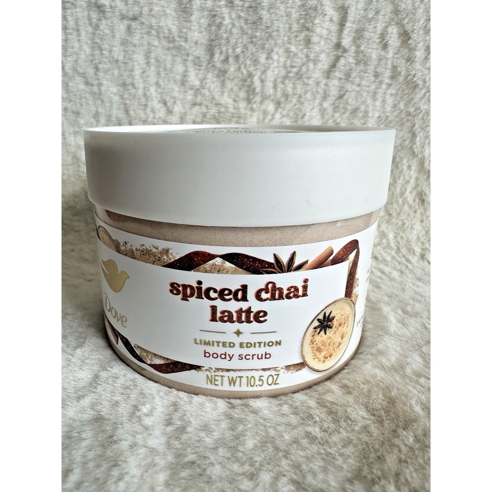 1 Dove Limited Edition Holiday Treats SPICED CHAI LATTE Body Scrub 10.5oz